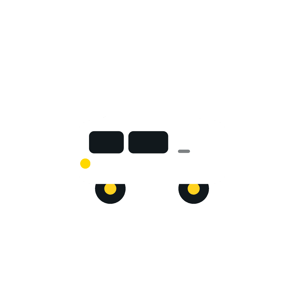 Ilustração da van do Vanzinha